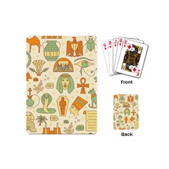 Egypt Seamless Pattern Playing Cards Single Design (mini) by Wegoenart