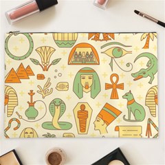 Egypt Seamless Pattern Cosmetic Bag (xxl) by Wegoenart