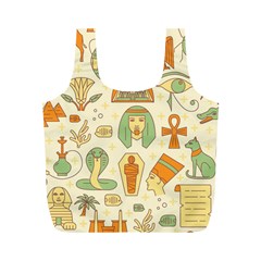 Egypt Seamless Pattern Full Print Recycle Bag (m) by Wegoenart