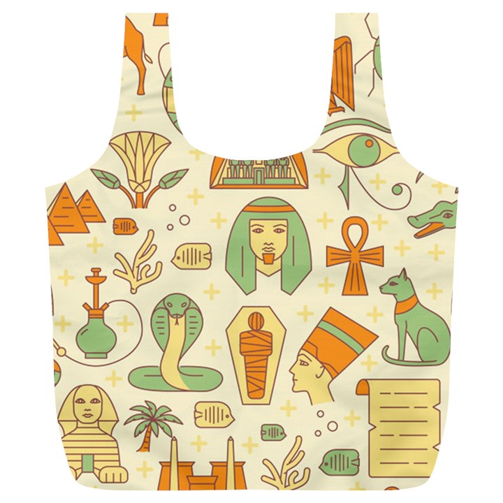 Egypt Seamless Pattern Full Print Recycle Bag (XL)