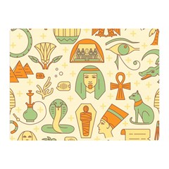 Egypt Seamless Pattern Double Sided Flano Blanket (mini)  by Wegoenart