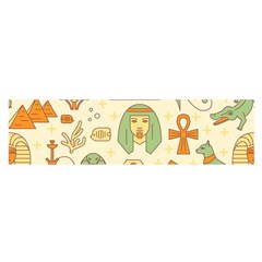 Egypt Seamless Pattern Satin Scarf (oblong) by Wegoenart