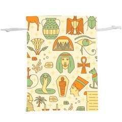 Egypt Seamless Pattern  Lightweight Drawstring Pouch (xl) by Wegoenart