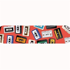 Vintage Retro Cassette Tape Pattern Design Template Large Bar Mats by Wegoenart