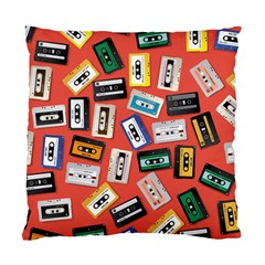 Vintage Retro Cassette Tape Pattern Design Template Standard Cushion Case (two Sides) by Wegoenart