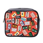 Vintage Retro Cassette Tape Pattern Design Template Mini Toiletries Bag (Two Sides) Front