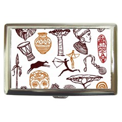 Africa Doodle Set Cigarette Money Case by Wegoenart