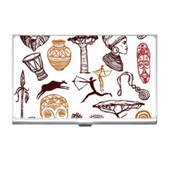 Africa Doodle Set Business Card Holder by Wegoenart