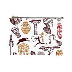 Africa Doodle Set Cosmetic Bag (Large)