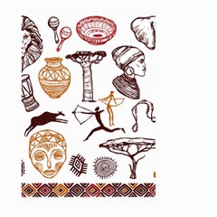 Africa Doodle Set Large Garden Flag (two Sides) by Wegoenart