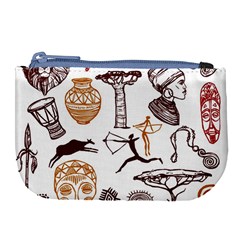 Africa Doodle Set Large Coin Purse