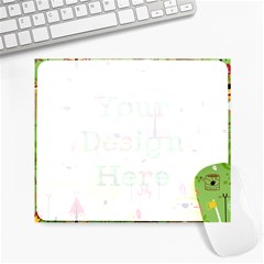 Cartoon Animals Indian Tribes Seamless Pattern Vector Large Mousepads