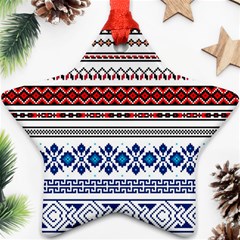 Illustration Ukrainian Folk Seamless Pattern Ornament Ethnic Ornament Border Element Ornament (star)