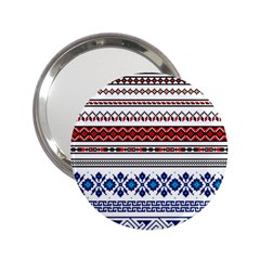 Illustration Ukrainian Folk Seamless Pattern Ornament Ethnic Ornament Border Element 2 25  Handbag Mirrors by Wegoenart