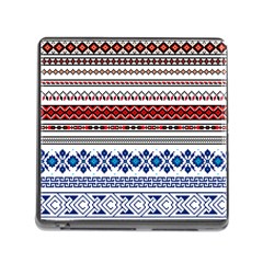 Illustration Ukrainian Folk Seamless Pattern Ornament Ethnic Ornament Border Element Memory Card Reader (square 5 Slot) by Wegoenart