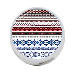 Illustration Ukrainian Folk Seamless Pattern Ornament Ethnic Ornament Border Element 4-port Usb Hub (two Sides) by Wegoenart