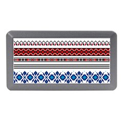 Illustration Ukrainian Folk Seamless Pattern Ornament Ethnic Ornament Border Element Memory Card Reader (mini) by Wegoenart