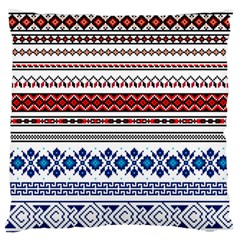 Illustration Ukrainian Folk Seamless Pattern Ornament Ethnic Ornament Border Element Standard Flano Cushion Case (two Sides)