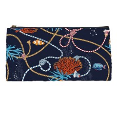 Vector Illustration Seamless Pattern With Corals Animal Trasure Marine Motif Sailor Mood Design Naut Pencil Cases by Wegoenart