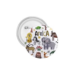 Cartoon African Animals 1 75  Buttons by Wegoenart