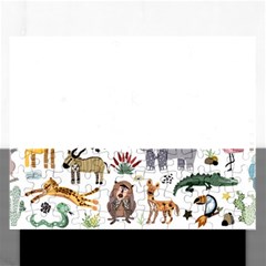 Cartoon African Animals Rectangular Jigsaw Puzzl by Wegoenart