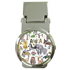 Cartoon African Animals Money Clip Watches by Wegoenart