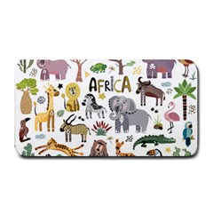 Cartoon African Animals Medium Bar Mats by Wegoenart