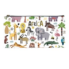 Cartoon African Animals Pencil Cases