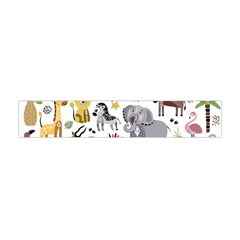 Cartoon African Animals Flano Scarf (mini) by Wegoenart