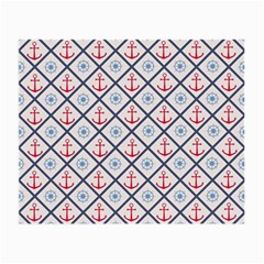 Seamless Pattern With Cross Lines Steering Wheel Anchor Small Glasses Cloth by Wegoenart