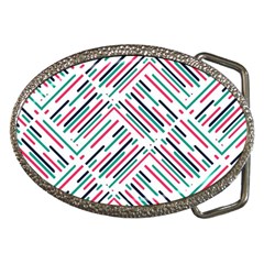 Abstract Colorful Pattern Background Belt Buckles by Wegoenart