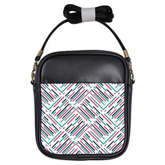 Abstract Colorful Pattern Background Girls Sling Bag by Wegoenart