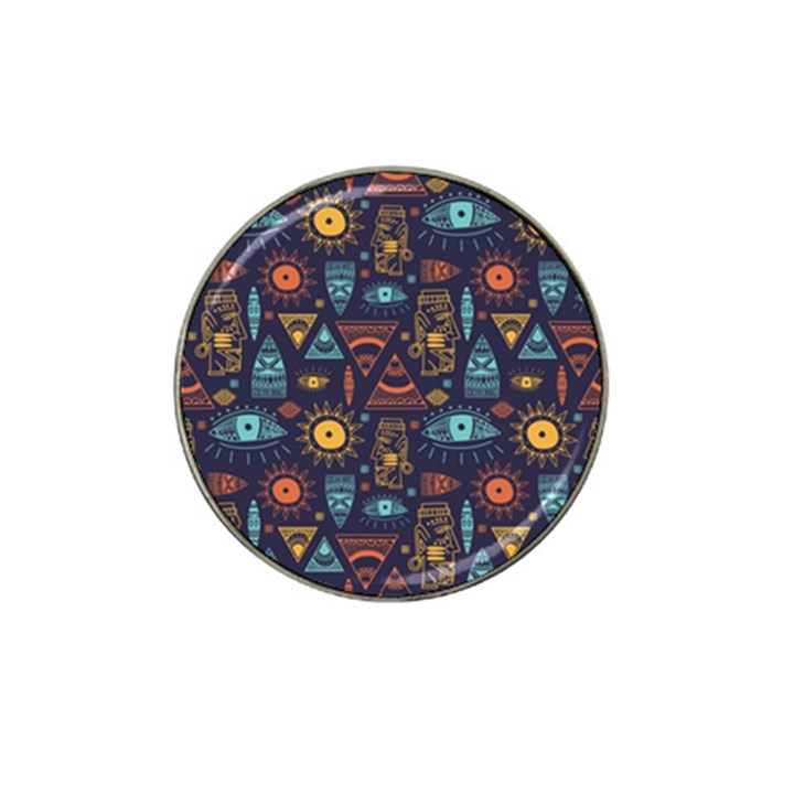 Trendy African Maya Seamless Pattern With Doodle Hand Drawn Ancient Objects Hat Clip Ball Marker