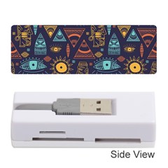 Trendy African Maya Seamless Pattern With Doodle Hand Drawn Ancient Objects Memory Card Reader (Stick)