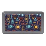 Trendy African Maya Seamless Pattern With Doodle Hand Drawn Ancient Objects Memory Card Reader (Mini) Front