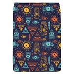 Trendy African Maya Seamless Pattern With Doodle Hand Drawn Ancient Objects Removable Flap Cover (L) Front