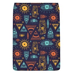 Trendy African Maya Seamless Pattern With Doodle Hand Drawn Ancient Objects Removable Flap Cover (S)