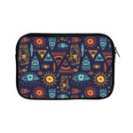 Trendy African Maya Seamless Pattern With Doodle Hand Drawn Ancient Objects Apple iPad Mini Zipper Cases Front