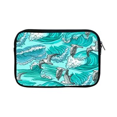 Sea Waves Seamless Pattern Apple Ipad Mini Zipper Cases by Wegoenart