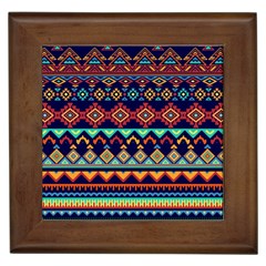 Pattern Tribal Style Framed Tile by Wegoenart