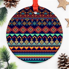 Pattern Tribal Style Ornament (round) by Wegoenart