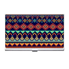 Pattern Tribal Style Business Card Holder by Wegoenart