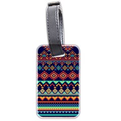 Pattern Tribal Style Luggage Tag (two Sides) by Wegoenart