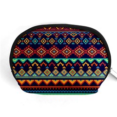 Pattern Tribal Style Accessory Pouch (medium) by Wegoenart