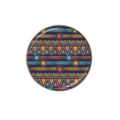 Bohemian Ethnic Seamless Pattern With Tribal Stripes Hat Clip Ball Marker (4 Pack) by Wegoenart