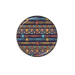 Bohemian Ethnic Seamless Pattern With Tribal Stripes Hat Clip Ball Marker (4 pack) Front