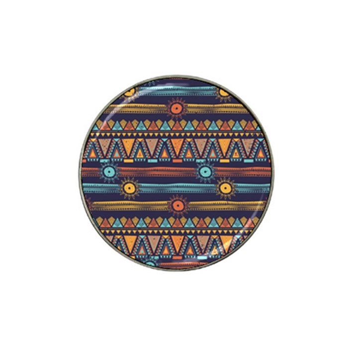 Bohemian Ethnic Seamless Pattern With Tribal Stripes Hat Clip Ball Marker (4 pack)