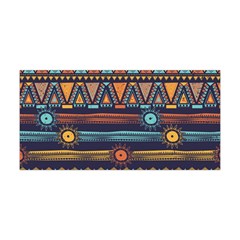 Bohemian Ethnic Seamless Pattern With Tribal Stripes Yoga Headband by Wegoenart