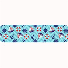 Seamless Pattern Nautical Theme Large Bar Mats by Wegoenart