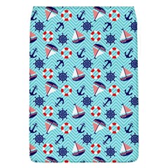 Seamless Pattern Nautical Theme Removable Flap Cover (l) by Wegoenart